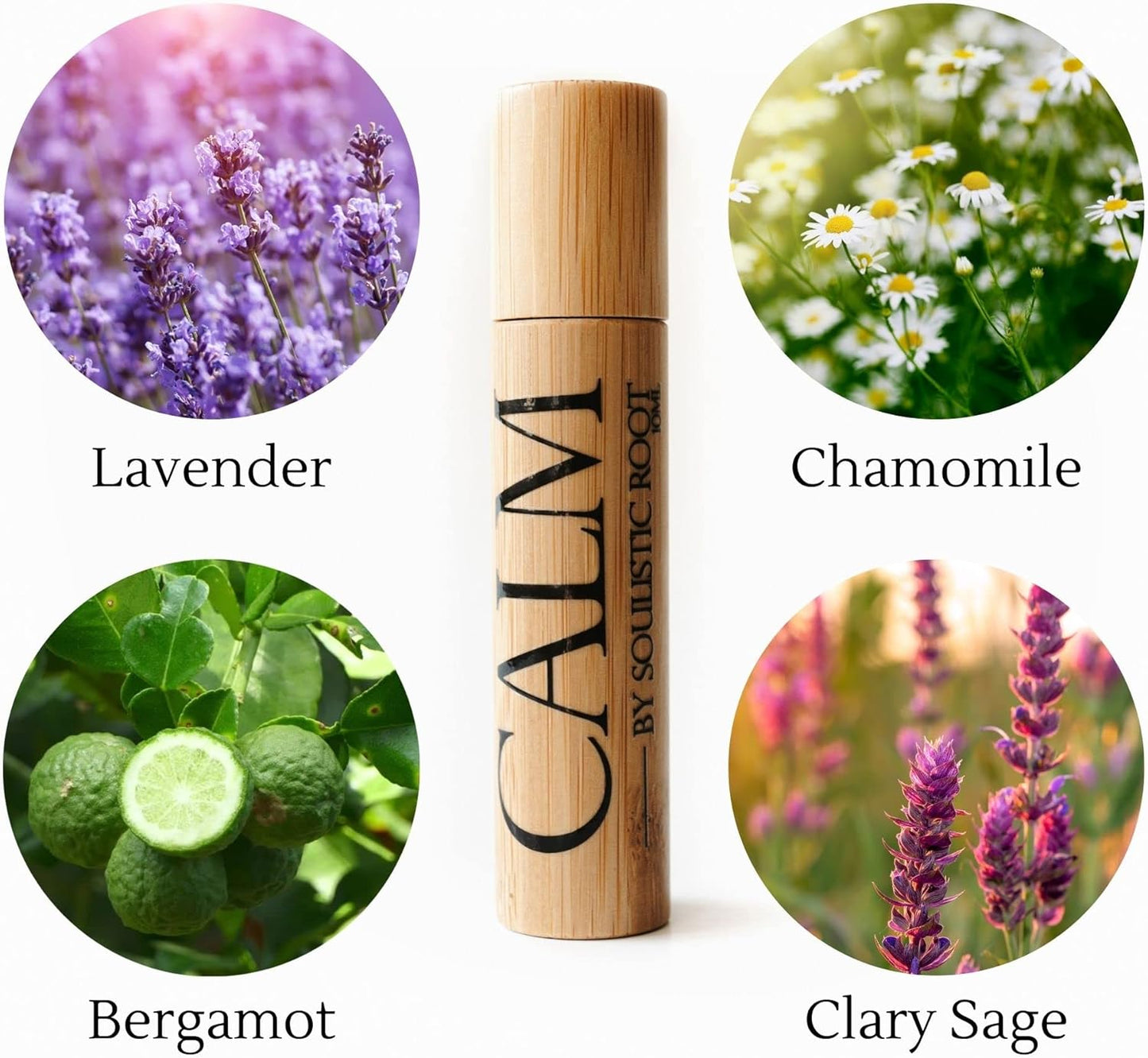 Calm Essential Oil Roller, Calm Essential Oil Roll On Blend, 10ml Glass Roller- Stress Relief, Essential Oil Blends, Aromatherapy Self Care Products for Women